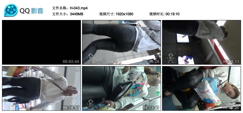 精选街拍视频 No.929 街拍之魂作品 与无声之处惊臀 [1V-3.36GB]