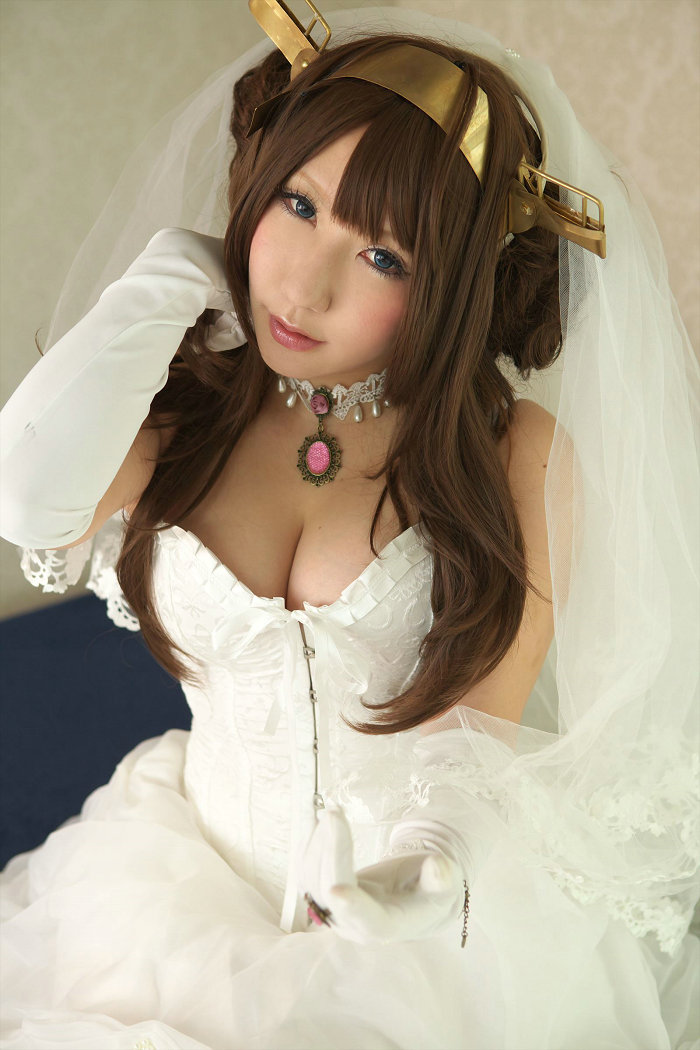 [Cosplay] [Shooting Star's] [Kantai Collection (艦隊これくしょん)] Saku (蒼) - Kongou bride [125P38M ...