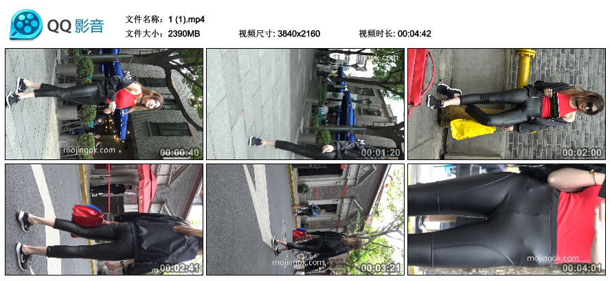 精选街拍视频 No.2226 美颜好身材网红外拍 [2.33GB]