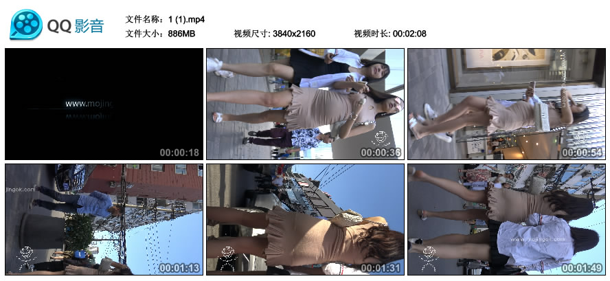 精选街拍视频 No.2322 时尚性感美女孕妇 [886MB]