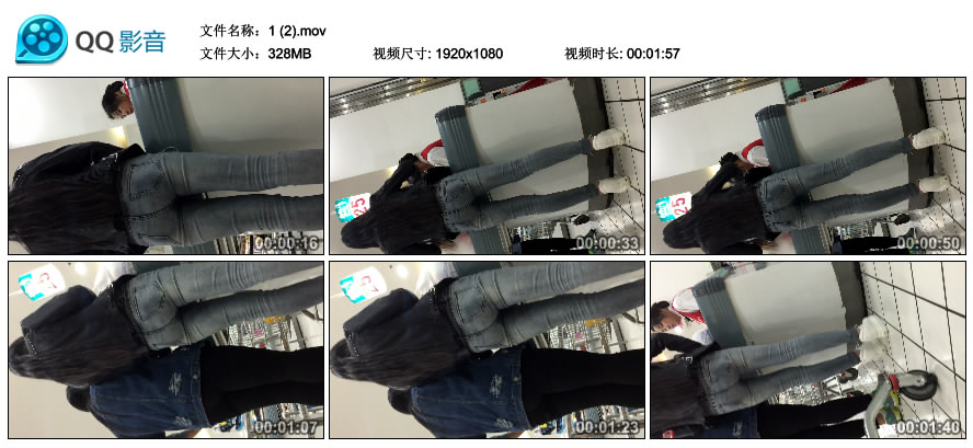 精选街拍视频 No.2350 逛超市的紧身灰牛漂亮小姐姐 [793MB]