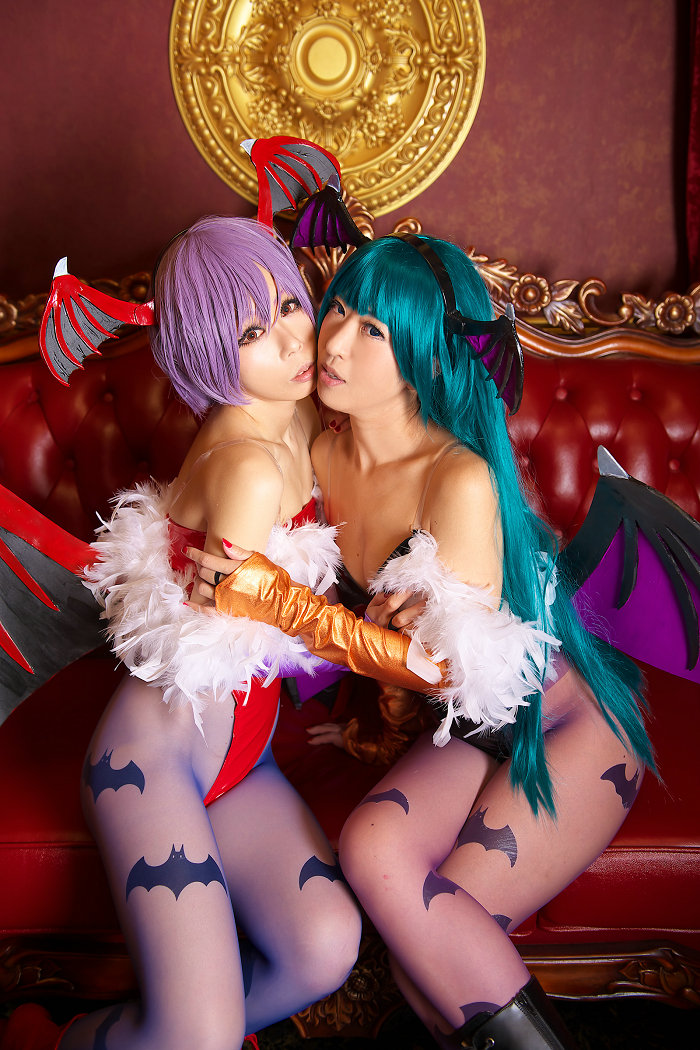 (Cosplay) (C89) [ぱるぱる通信局 (桂木えびの ＆ 桜ちぃ)] BLOOD KISS (ヴァンパイア - モリガン＆リリス) ...