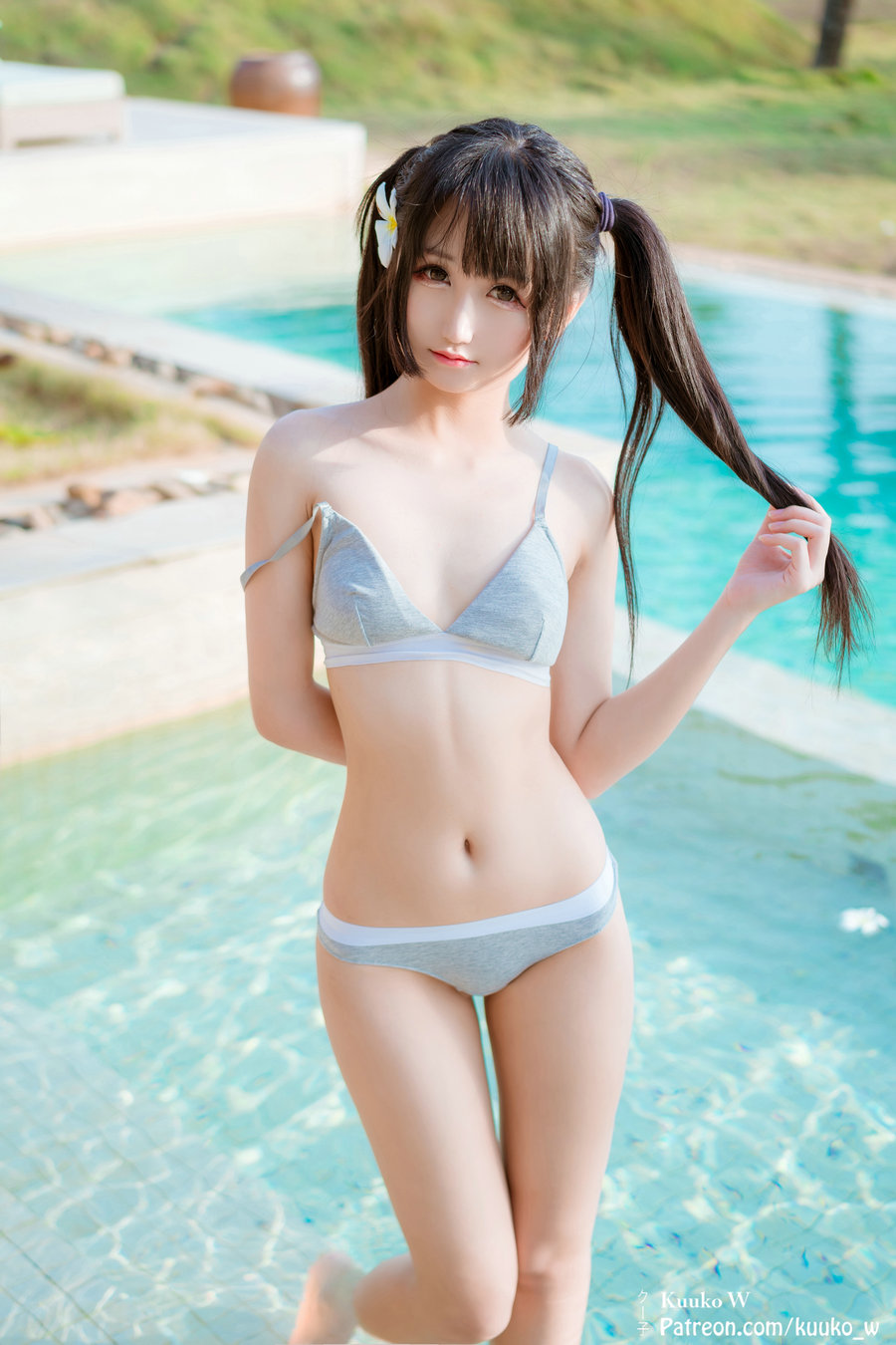 (Cosplay) [KuukoW] Kuuko クー子 - Poolside Sunset [29P5V296MB]