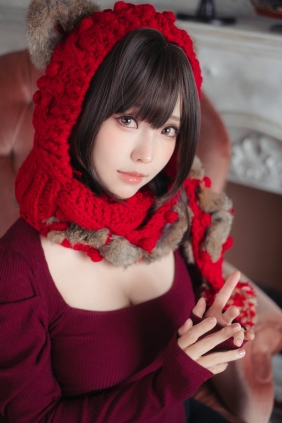 Ely_eee(ElyEE子) - 红色 KNITTING [52P-110MB]